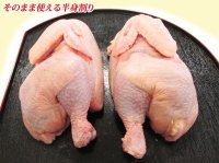 ブラジル産 丸鶏(半身割り) 1羽分(約1kg)