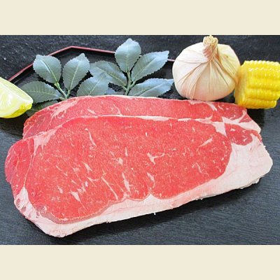 画像1: アメリカ産 牛サーロイン ステーキ 300g(1枚150g×2枚)