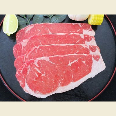 画像1: アメリカ産 牛サーロイン ステーキ 600g(1枚150g×4枚)