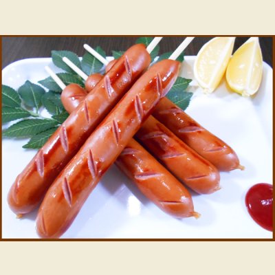 画像3: 【29の日★祭り】串付きフランクフルト(80g×10本)