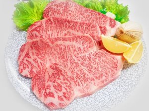 画像: 北海道産 白老牛 サーロイン ステーキ 1kg(1枚250g×4枚)