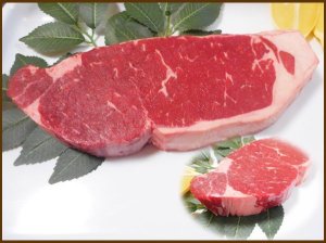 画像: アメリカ産 厚切牛サーロインステーキ 300g