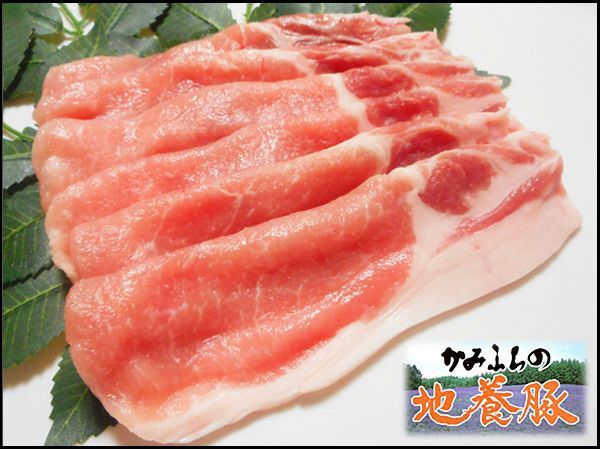 画像1: 北海道上富良野町産 かみふらの地養豚 ロース スライス 500g (1)