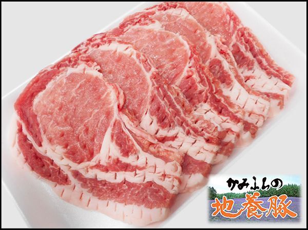 画像1: 北海道上富良野町産 かみふらの地養豚 ロース カツ用 600g(1枚120g×5枚) (1)