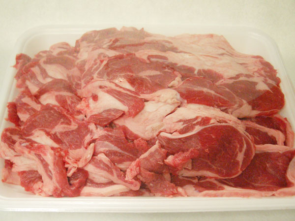 画像2: オーストラリア産 生ラム ショルダー スライス 1kg (約5人前) (2)